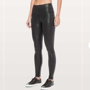 lululemon foil high rise Black Legging